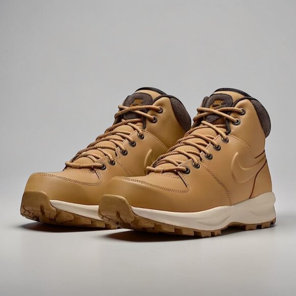 Nike Manoa Leather Mens Boots Size 8 Wheat/Haystack HF7095 700 (NEW) main image 5